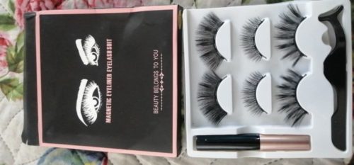 Chic Magnet 3-Pair Lash and Liner Kit & Tweezer photo review